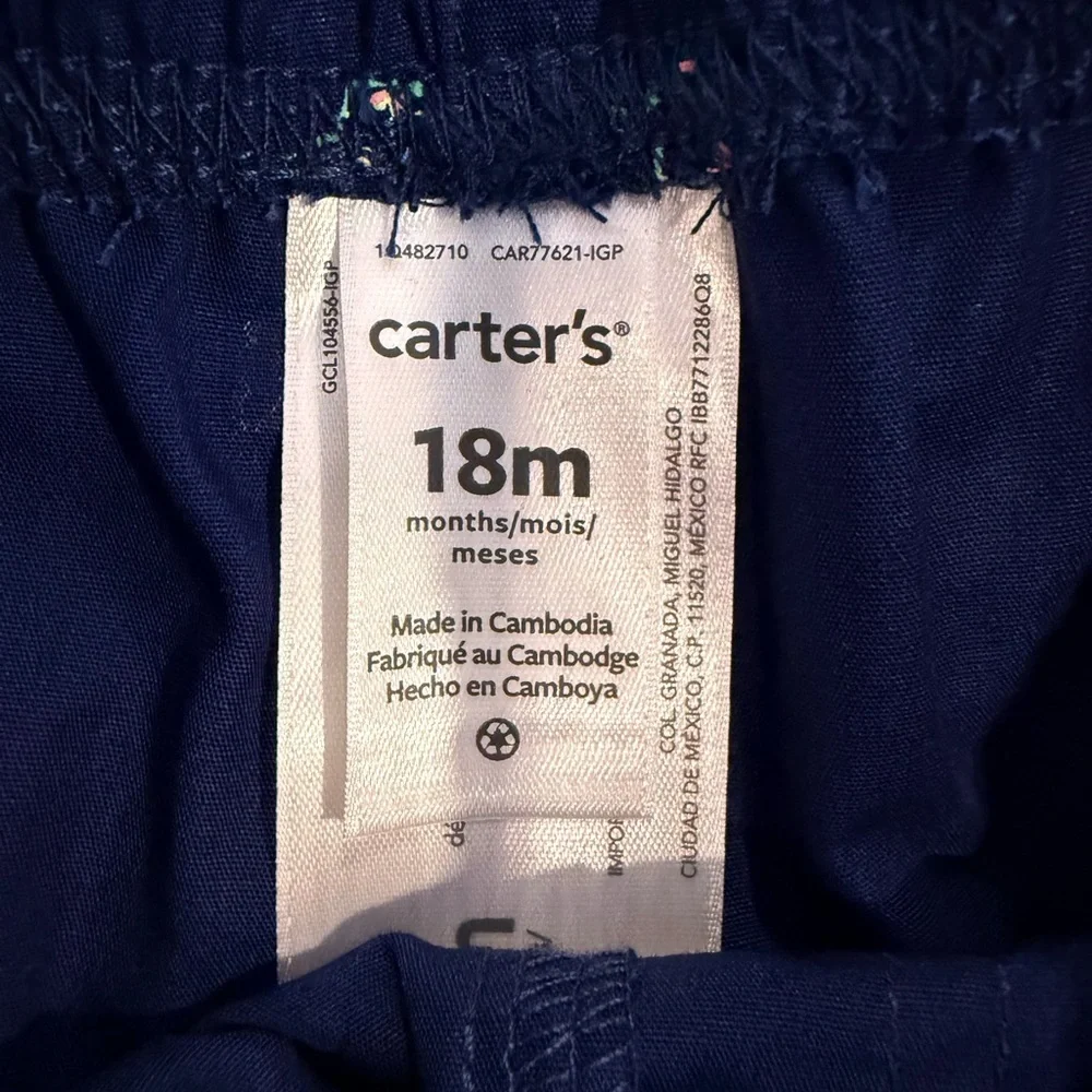 🔥NWT Carter's Navy Blue Kids Pajama Set Size 18 months🔥
